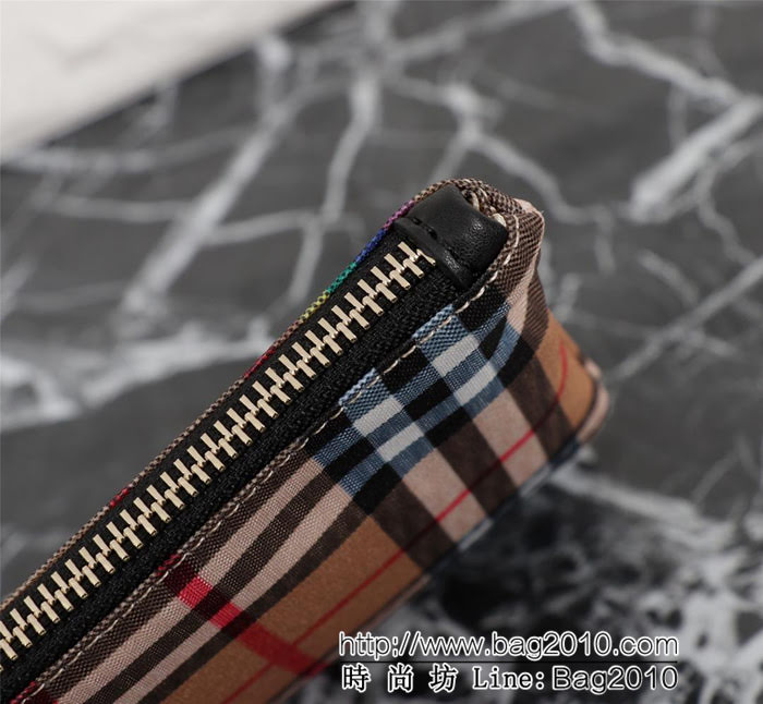 BURBERRY巴寶莉 棉質帆布購物袋 vitage復古格紋 款號2133  Bhq1062